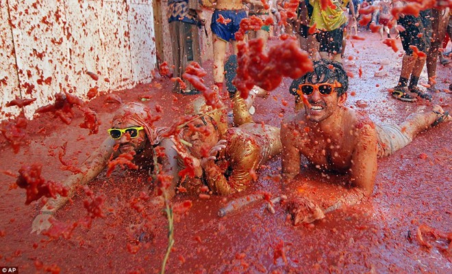 le hoi ca chua 5 - Lễ hội cà chua Tomatina truyền thống đầy sôi động của Tây Ban Nha