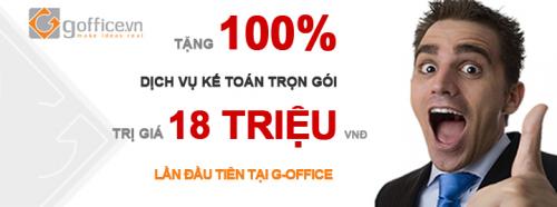 G-Office khuyến mãi: Tặng dịch vụ kế toán trị giá 18 triệu đồng nhân 30-4 – Giới thiệu website mới