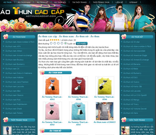 Áo thun cao cấp – Áo thun nam – Áo thun nữ – Áo thun – Giới thiệu website mới