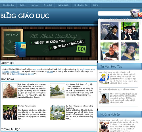 Thông tin giáo dục – Du học – Học bổng – Giới thiệu website mới