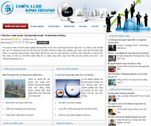Chiến lược kinh doanh – Kỹ năng kinh doanh – Doanh nhân nổi tiếng – Giới thiệu website mới