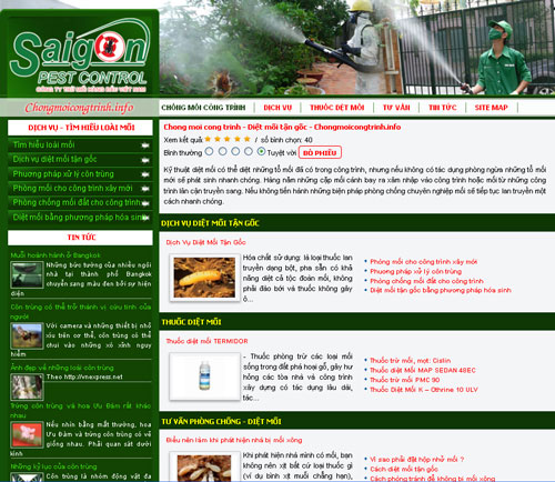Chong moi cong trinh – Diệt mối tận gốc – Chongmoicongtrinh.info – Giới thiệu website mới