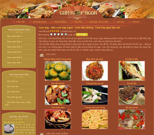 Cơm hộp – Bán cơm hộp ngon – Cơm văn phòng – Com hop giao tận nơi – Giới thiệu website mới