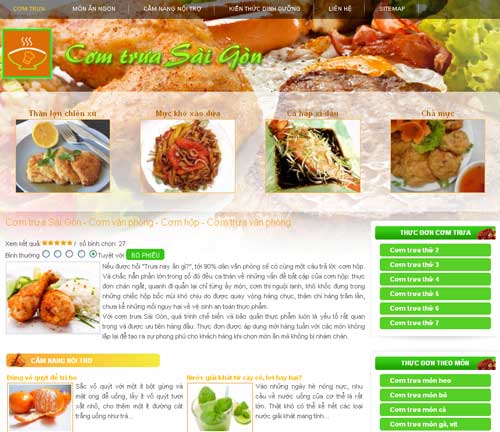 Cơm trưa Sài Gòn – Cơm văn phòng – Cơm hộp – Cơm trưa văn phòng – Giới thiệu website mới