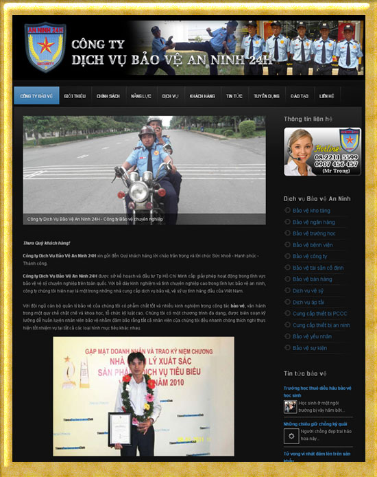 Dịch Vụ Bảo Vệ, An Ninh – Giới thiệu website mới