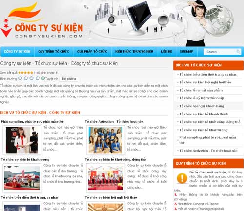 Công ty sự kiện – Tổ chức sự kiện – Công ty tổ chức sự kiện – Giới thiệu website mới