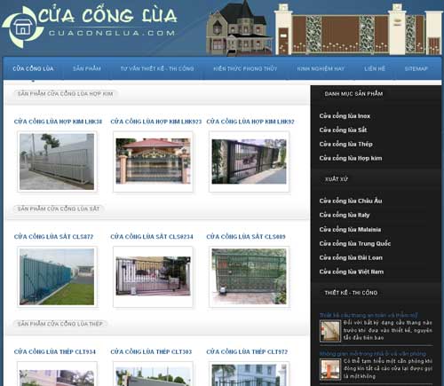 Cửa cổng lùa – Cửa cổng lùa Inox – Cửa cổng sắt lùa – Cổng lùa tự động – Giới thiệu website mới