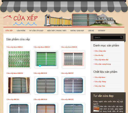 Cửa xếp – Cửa xếp đài loan – Cửa cổng xếp – Cửa xếp Inox cao cấp – Giới thiệu website mới