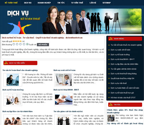 Dịch vụ thuế kế toán – Tư vấn thuế – Quyết toán thuế doanh nghiệp – dichvuthueketoan – Giới thiệu website mới