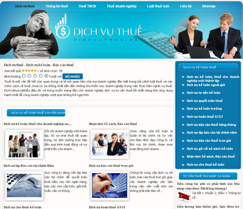 Dịch vụ thuế – Dịch vụ kế toán – Báo cáo thuế – Giới thiệu website mới