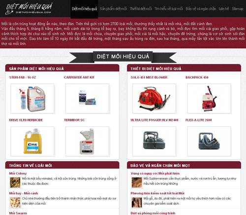Diệt mối hiệu quả – Dịch vụ diệt mối – Công ty diệt trừ mối tận gốc – Giới thiệu website mới