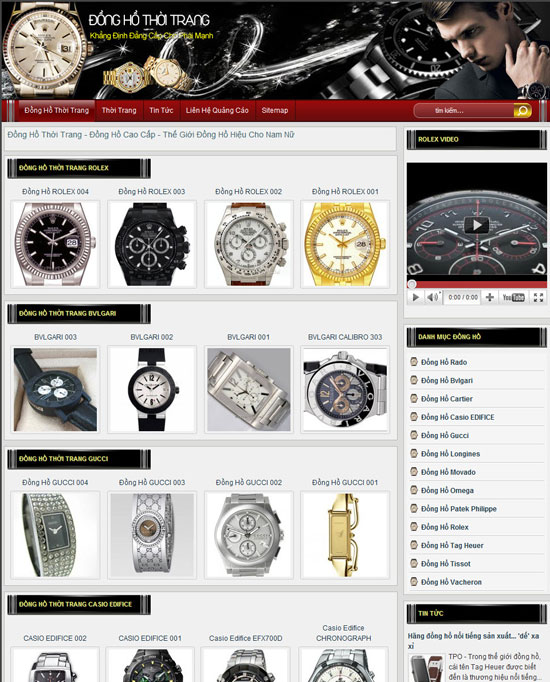 Đồng hồ – Đồng hồ thời trang – Giới thiệu website mới