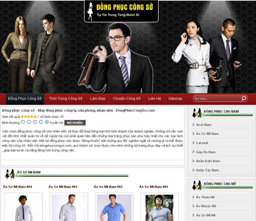 Đồng phục công sở – May đồng phục công ty, văn phòng, nhân viên – Giới thiệu website mới
