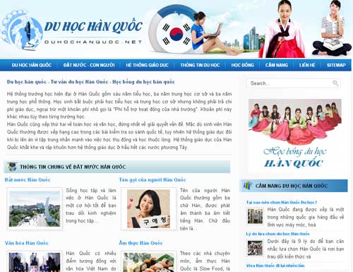 Du học hàn quốc – Tư vấn du học Hàn Quốc – Học bổng du học hàn quốc – Giới thiệu website mới