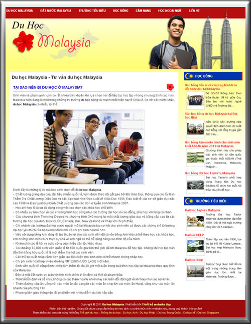 Du học Malaysia – Tư vấn du học Malaysia – Giới thiệu website mới