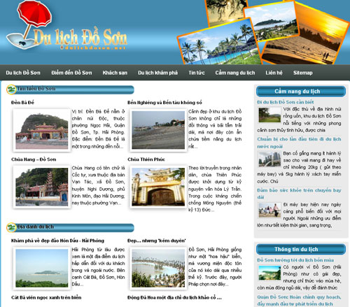 Du lịch Đồ Sơn – Khám phá Đồ Sơn – Tour du lịch Đồ Sơn, Cát Bà, Hải Phòng – Giới thiệu website mới