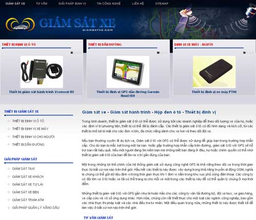 Giám sát xe – Giám sát hành trình – Hộp đen ô tô – Thiết bị đinh vị – Giới thiệu website mới
