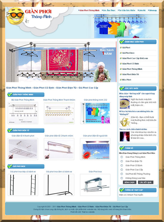 Giàn phơi thông minh – Giới thiệu website mới