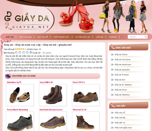 Giày da – Giày da nam cao cấp – Giày da nữ – giayda.net – Giới thiệu website mới