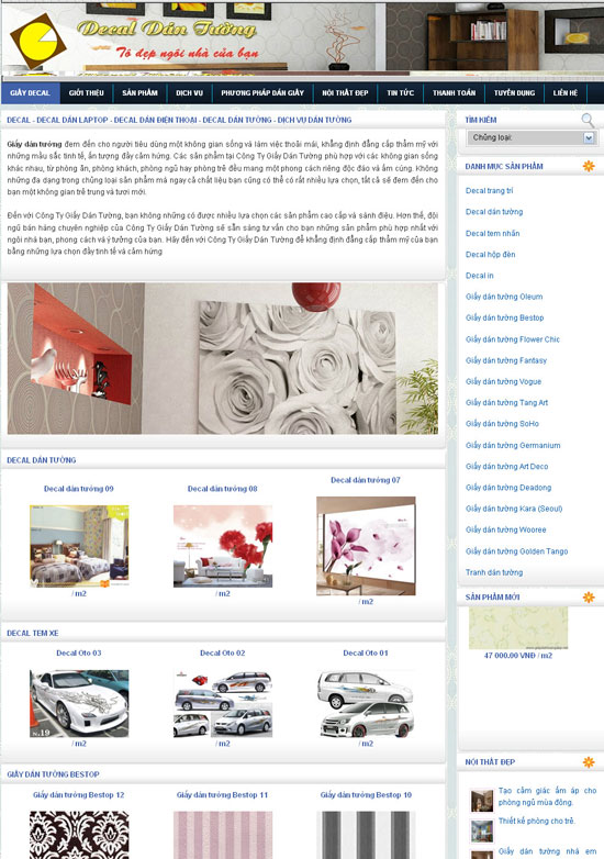 Giay Decal, Decal Dan Tuong, Dan tuong, Trang tri noi that, Dan tuong van phong…. – Giới thiệu website mới