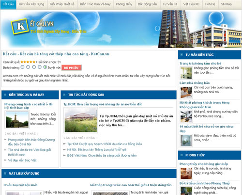 Kết cấu – Kết cấu bê tông cốt thép nhà cao tầng – KetCau.vn – Giới thiệu website mới