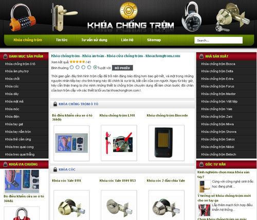 Khóa chống trộm – Khóa an toàn – Khóa cửa chống trộm – khoachongtrom.com – Giới thiệu website mới