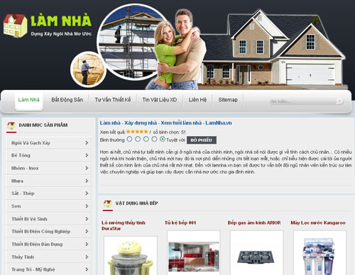 Làm nhà – Xây dựng nhà – Xem tuổi làm nhà – LamNha.vn – Giới thiệu website mới