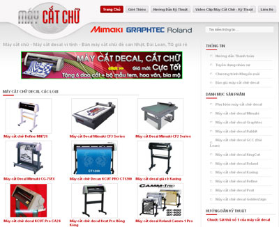 Máy cắt chữ – Máy cắt decal vi tính – Bán máy cắt chữ đề can Nhật, Đài Loan, TQ giá rẻ – Giới thiệu website mới