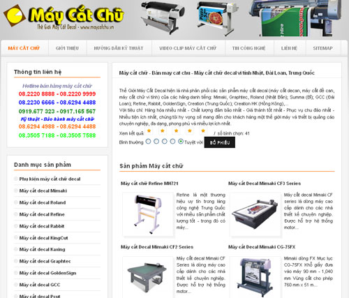 Máy cắt chữ – Bán may cat chu – Máy cắt chữ decal vi tính Nhật, Đài Loan, Trung Quốc – Giới thiệu website mới