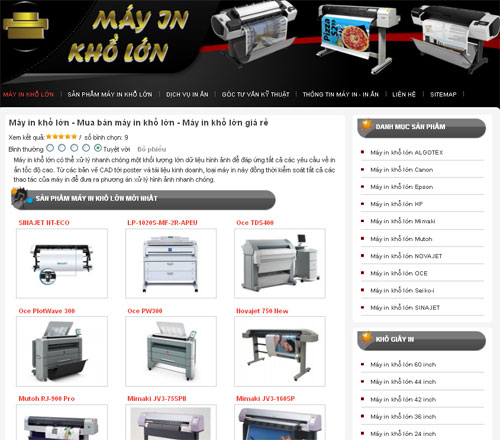 Máy in khổ lớn – Mua bán máy in khổ lớn – Máy in khổ lớn giá rẻ – Giới thiệu website mới