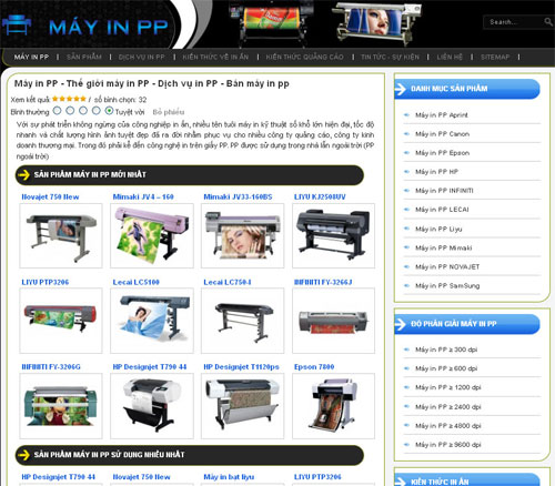 Máy in PP – Thế giới máy in PP – Dịch vụ in PP – Bán máy in pp – Giới thiệu website mới