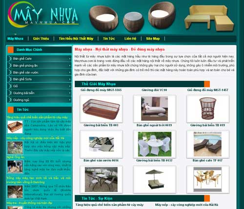 Mây nhựa – Nội thất mây nhựa – Đồ dùng mây nhựa – Giới thiệu website mới
