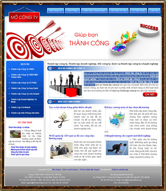Mở công ty – Thành lập công ty – Giới thiệu website mới