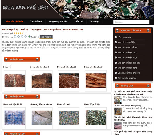 Mua bán phế liệu – Phế liệu công nghiệp – Thu mua phế liệu – muabanphelieu.com – Giới thiệu website mới