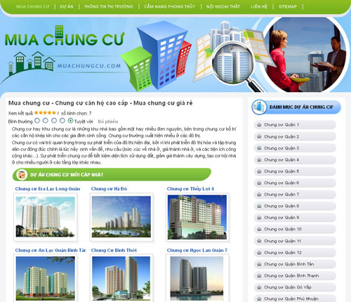 Mua chung cư – Chung cư căn hộ cao cấp – Mua chung cư giá rẻ – Giới thiệu website mới