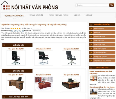 Nội thất văn phòng – Nội thất – Đồ gỗ văn phòng – Bàn ghế văn phòng – Giới thiệu website mới