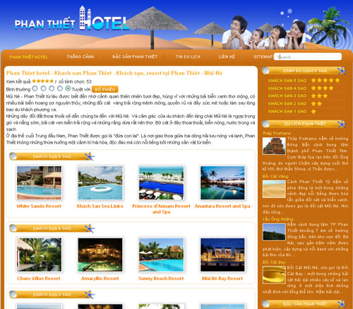 Phan Thiet hotel – Khach san Phan Thiet – Khách sạn, resort tại Phan Thiết – Mũi Né – Giới thiệu website mới