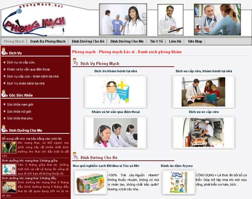 Phòng mạch – Phòng mạch bác sĩ – Danh sách phòng khám – Giới thiệu website mới