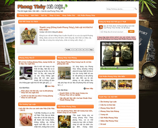 Phong Thủy Hà Nội – Giới thiệu website mới