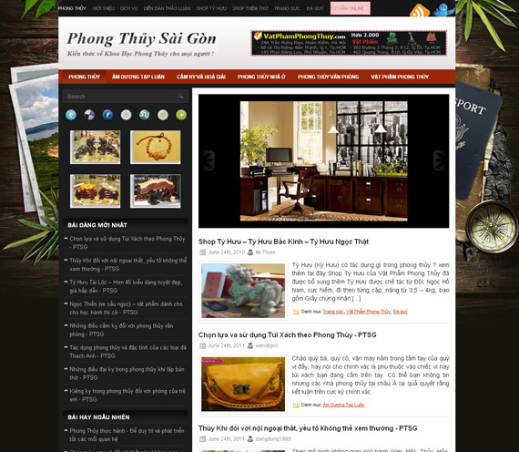 Phong Thủy Sài Gòn – Giới thiệu website mới