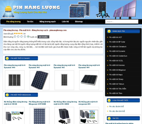 Pin năng lượng – Pin mặt trời – Năng lượng sạch – pinnangluong.com – Giới thiệu website mới