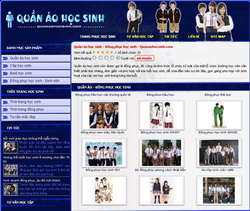 Quần áo học sinh – Đồng phục học sinh – Quanaohocsinh.com – Giới thiệu website mới