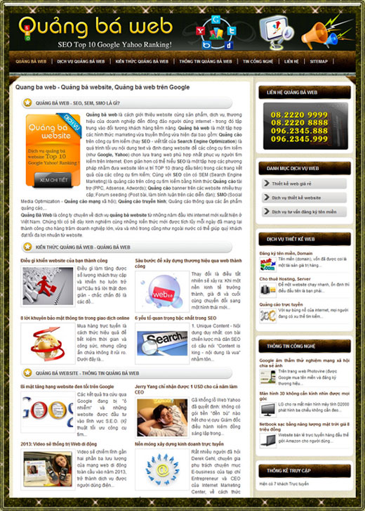 Quảng bá web chuyên nghiệp – Giới thiệu website mới