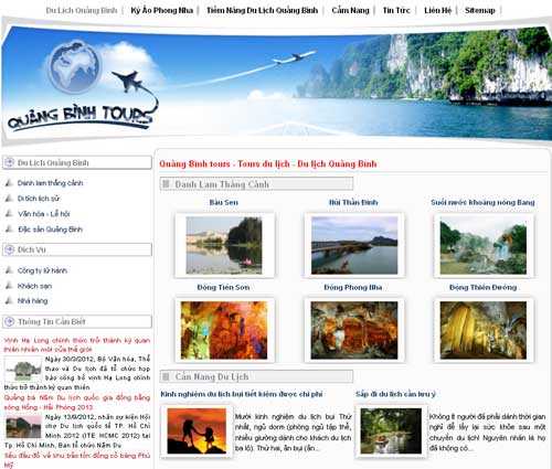 Quảng Bình tours – Tours du lịch – Du lịch Quảng Bình – Giới thiệu website mới