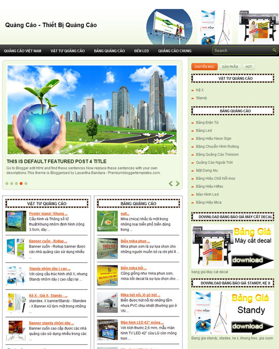 Quảng cáo – Thiết bị quảng cáo – Giới thiệu website mới