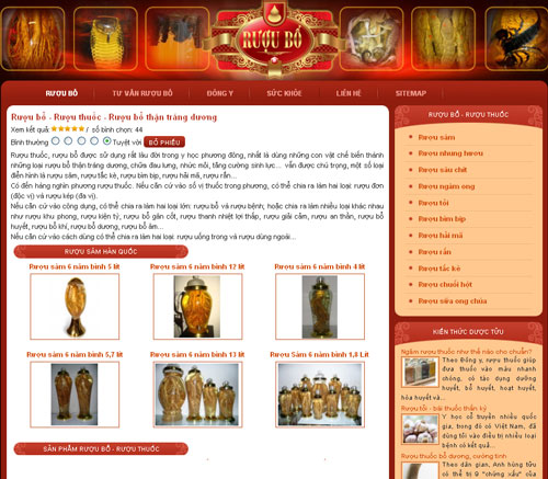Rượu bổ – Rượu thuốc – Rượu bổ thận tráng dương – Giới thiệu website mới