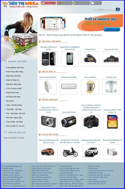 Siêu thị Mega cung cấp Đồ chơi kỹ thuật số, Điện tử, Điện gia dụng – Giới thiệu website mới