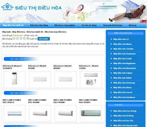 Máy lạnh – Máy điều hòa – Điều hòa nhiệt độ – Mua bán máy điều hòa – Giới thiệu website mới