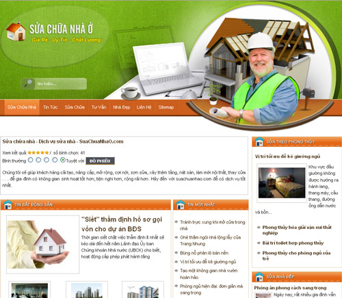 Sửa chữa nhà – Dịch vụ sửa nhà – SuaChuaNhaO.com – Giới thiệu website mới