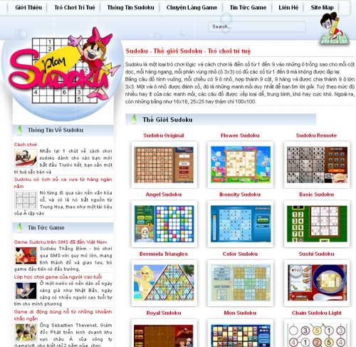 Sudoku – Thế giới Sudoku – Trò chơi trí tuệ – Giới thiệu website mới